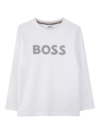 HUGO BOSS Kids' Long Sleeve T-Shirt, White