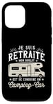 Coque pour iPhone 12/12 Pro Camping Car Papy Humour Camping Car Cadeau Campeur Retraite