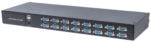 INTELLINET Modular 16-Port VGA KVM Switch F-FEEDS