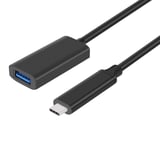 NÖRDIC aktiv 5m USB 3.2 Gen 2 SuperSpeed ​​​​10 Gbps Forlengelseskabel USB-C hann til USB-A hunn