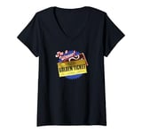 Womens Charlie and the Chocolate Factory Golden Ticket V-Neck T-Shirt