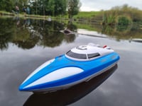 2.4G Rechargeable Energy BLUE Boat Radio Remote Control RC Boat High Speed Boat