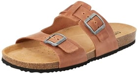 Geox Men's U Sandal Ghita B Slide, Light Brown, 4 UK