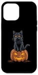 Coque pour iPhone 15 Plus Chat noir Costume d'Halloween Citrouille Pour Femme