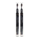 Revlon Womens Colorstay Browlights 408 Medium Brown Eyebrow Pomade Pencil 1.1g x 2 - One Size