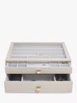 Stackers Supersize Glass Lid 2 Drawer Jewellery Box