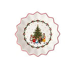 Villeroy & Boch - Toy’s Fantasy, coupe grande, Père Noël lisant liste cadeaux, 25 x 25 x 4cm, Porcelain Premium, multicolore