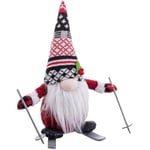 Jultomten - LOLAHOME - 30 cm - Red Velvet Tyg - Inredning - Jul