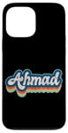 Coque pour iPhone 13 Pro Max Ahmad Prénom Garçon Style Vintage Années 70 80 Personnalisé