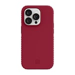 Incipio Grip Series Case for iPhone 14 Pro, Multi-Directional Grip, 14 ft (4.3m) Drop Protection - Scarlet Red/Winery (IPH-2009-SCRW)