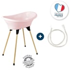 THERMOBABY BATH KIT VASCO Powder Pink: badkar + fötter + avloppsslang