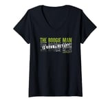 Womens The Boogie Man Lyrics Jackson 5 Scary Halloween V-Neck T-Shirt