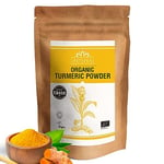 Organic Turmeric Powder 500g | HIgh Curcumin 5-6% - Double Strength Tumeric - Cooking, Immunity, Joint Pain Relief - Use in Turmeric Shot, Turmeric Latte - Winner 1* Star Great Taste Award 2023