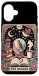 Coque pour iPhone 16 The Reader Tarot Card Funny Bird Lover Lecteur de livre