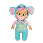 CRY BABIES Tiny Cuddles Day Care Ellie, Poupée Douce Habillée avec Un Pyjama de Day Care, Pleure de Vraies Larmes, Jouet Cadeau pour Enfants à Partir de 18 Mois