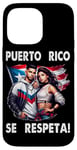 iPhone 14 Pro Max Puerto Rico Se Respeta Boricua Couple PR Flag Art Case