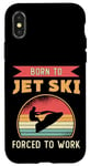 iPhone X/XS Born To Jet Ski Rider Water Sports Retro Jetski Jet Skiing Case