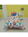 Paddington Bear Reversible Pure Cotton Duvet Cover and Pillowcase Set, Cotbed Set