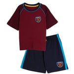 Barn West Ham United Short Pyjamas Boy Premiership Football Kit Shorts T-shirt 7-8 Years