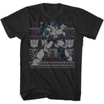 Megatron Faux Ugly Christmas Sweater Transformers T-shirt M