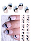 Wahrshei Vernis Autocollant UV | Rayures Françaises Autocollant Ongle Gel UV | 20pcs Film pour Ongles Autoadhésif | Gel Nail Stickers, Autocollants et Pochoirs Pour Nail Art