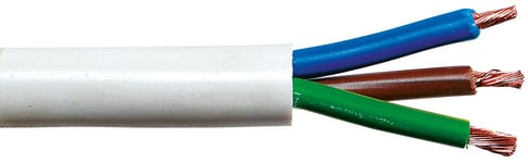 NN-PNM Câble H05 VV-F 2,5 mm² - Couronne 50 m 3G Blanc