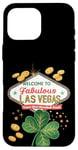 Coque pour iPhone 16 Pro Max Shamrock Crazy - Jeu de hasard pour la Saint-Patrick de Las Vegas