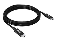 Club 3D - Usb-Kabel - 24 Pin Usb-C (Hann) Til 24 Pin Usb-C (Hann) - Usb4 Gen3x2 - 48 V - 5 A - 2 M - 8K 60Hz Støtte, Toretnings, Utvidet Effektområde (Epr), Usb Power Delivery (240 W), Up To 40 Gbps Data Transfer Rate