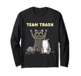 Street Cats Raccoon Opossum Rat Team Trash Funny Animal Long Sleeve T-Shirt