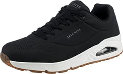 Skechers Homme Uno Stand On Air Baskets, Noir Black Durabuck Trim Blk, 41.5 EU