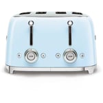 Smeg TSF03PBUK Retro 50s Style 4 Slice Toaster - Pastel Blue