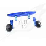 [FR] Gpm Alloy Rear Adjustable Wheelie -9Pc Set Blue Traxxas 1:10 Rustler 4X4 -