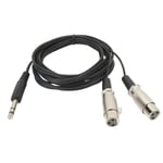 Stereo Sound Cable 3 Meter Dual XLR Female To 6.35mm 3 Pin Male Cable For Musica