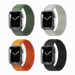 Alpine Sport Loop Textilarmband till Apple Watch 42mm/44mm/45mm/46mm/49mm - SVART svart