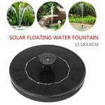 Solaire alimenté fontaine pompe à eau panneau flottant jardin piscine étang arrosage rond oiseau bain panneau d'eau fontaine Mini 13.5x3.8cm