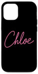 Coque pour iPhone 12/12 Pro Chloe Nom Love Femme Fille Ami Femme Epouse Rose