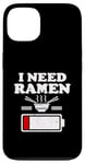 iPhone 13 I Need Ramen Charging Low-Battery Japan Anime Noodle Food Case