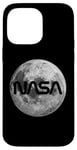 iPhone 14 Pro Max Retro NASA Worm Logo Full Moon Space Graphic Apollo Artemis Case