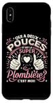 Coque pour iPhone XS Max Une Super Plombière Idee Femme Plombier Cadeau Drole Humour