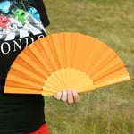 eBuyGB Pride 2023 Orange Plastic Hand Fan for Gay Pride, Lesbian, Bi, Trans Parade Festival Merch, LGBT, LGBTQ Merchandise