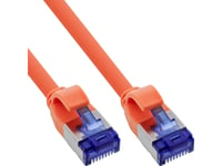 Inline® Patchkabel Slim, Cat.6A, S/Ftp, Tpe (Lszh) Flexibel, Poe, Orange, 30M