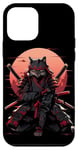 iPhone 12 mini Cat Samurai Ninja Cat Samurai Art Ukiyo-e Case