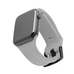 Urban Armor Gear Scout Bracelet pour Apple Watch 42mm / 44mm (Watch Se, Series 6, Series 5, Series 4, Series 3, Series 2, Series 1, Silicone Souple, Fermoir en Acier Inoxydable) Argent 191488113333