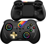 Wireless Controller For Switch/Ps3/Ps4/Android/Ios/Pc Gamepad With Hall Linear Trigger & Rocker/Rgb Light/Turbo/Back Key,Support Steaming/Cloud Gaming