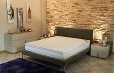 Nuits D'or Matelas Supreme + Alese 160x200 x 22 cm - Tres Ferme - Face Hiver Face de Contact 3,5 cm de Memoire de Forme 70 kg/m3 + Laine - ame Rembourrage 100% polesther -