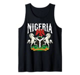 Love Nigeria With Nigerian Flag Coat Of Arms Emblem Tank Top