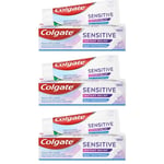 Colgate Sensitive Instant Relief Enamel Repair Toothpaste 75ml x 3