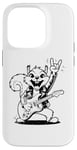 Coque pour iPhone 14 Pro Squirrel jouant de la guitare rock and roll hommes femmes rock band