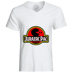 T-Shirt Homme Game Of Geek Jurassic Pac Jurassic Parc Pac Man Humour