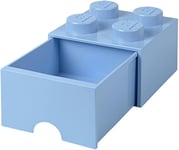 Room Copenhagen Lego Brick 4 Knobs, 1 Drawer, Stackable Storage Box, 4.7 l, Lig